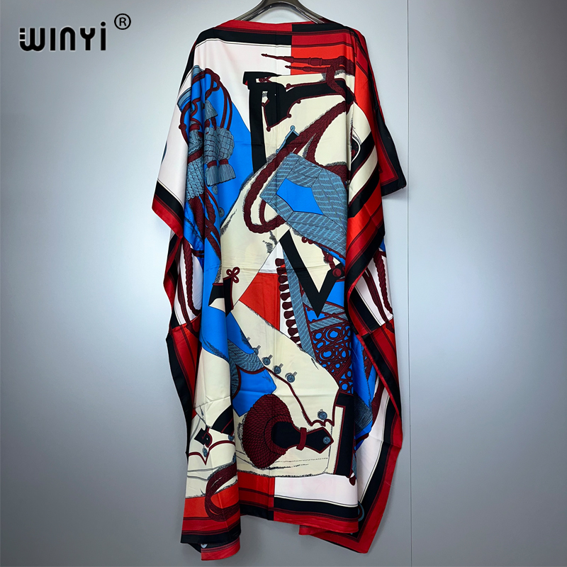Boho Summer Beach Maxi Dress - WINYI letni kaftan afrykański kobiety Boho