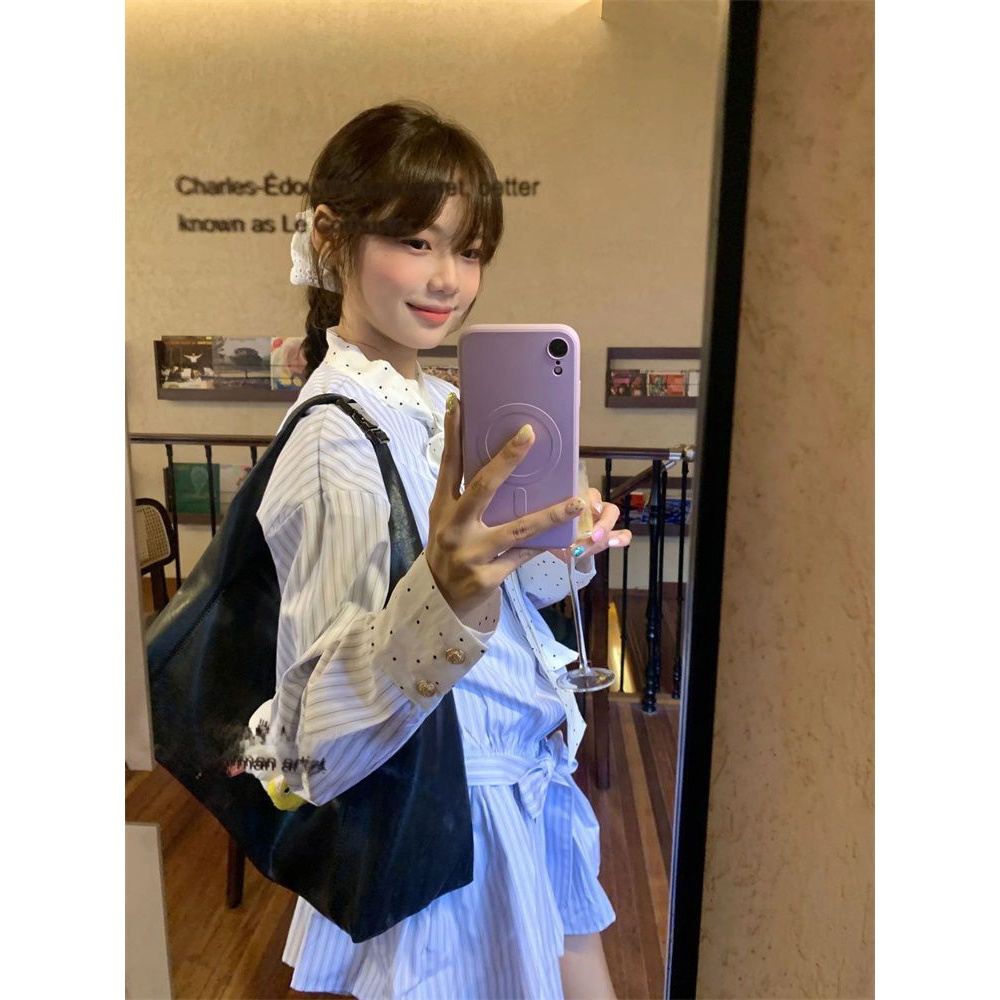 Koreańska, słodka sukienka w s – Korean Style A Line Shirt Dress recenzja i cena