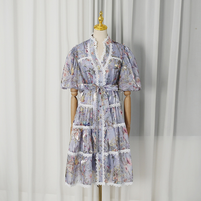 ZAMOR Francuska Sukienka w Sty – French Vintage Floral Midi Dress recenzja i cena