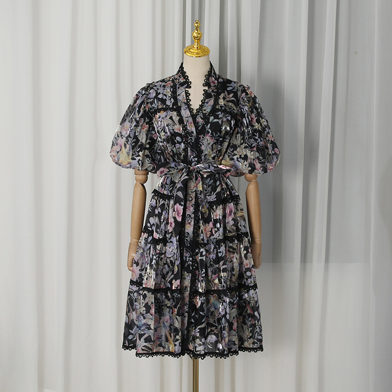 ZAMOR Francuska Sukienka w Sty – French Vintage Floral Midi Dress recenzja i cena