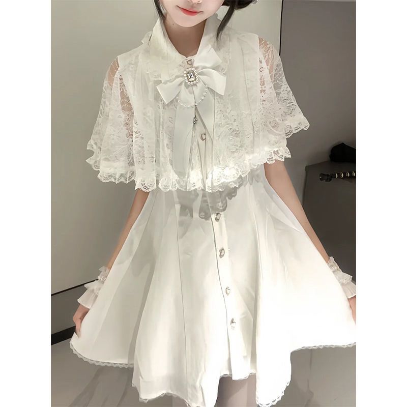 Japońska gotycka sukienka w st – Korean Style A Line Shirt Dress recenzja i cena