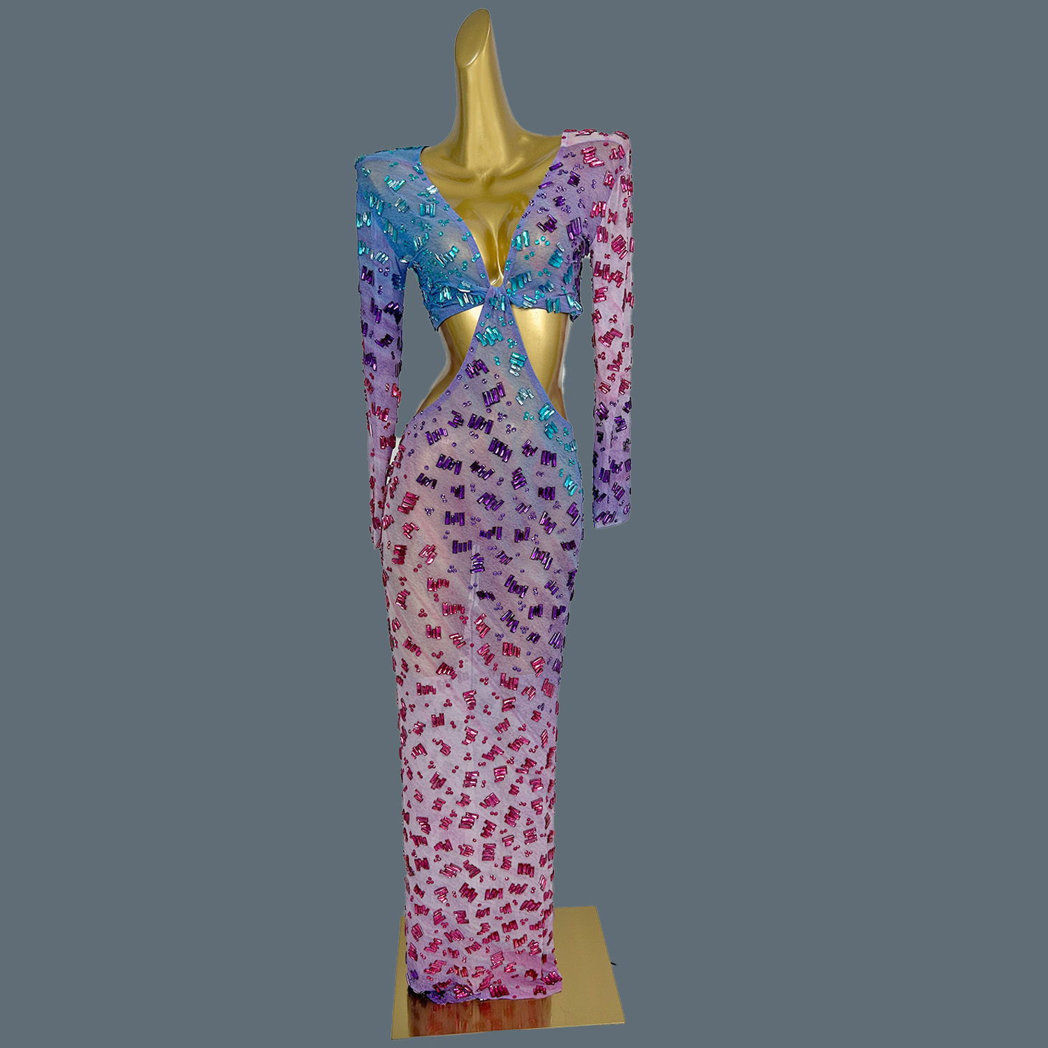 Błyszcząca Sukienka z Cyrkonia – Sparkly Rhinestone Club Party Dress recenzja i cena